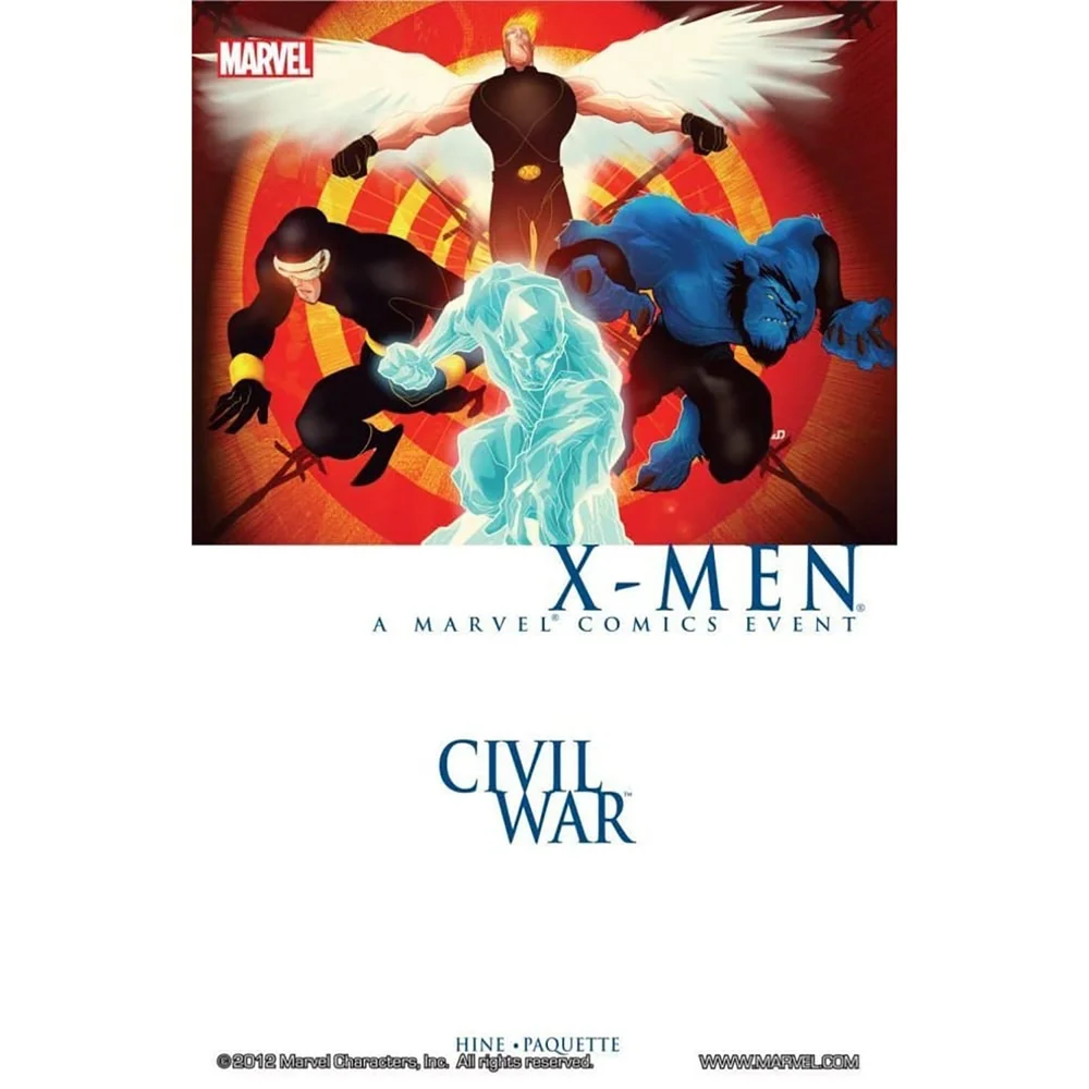 Marvel Burgeroorlog: X-Men Stripboek Paperback Afbeelding 1