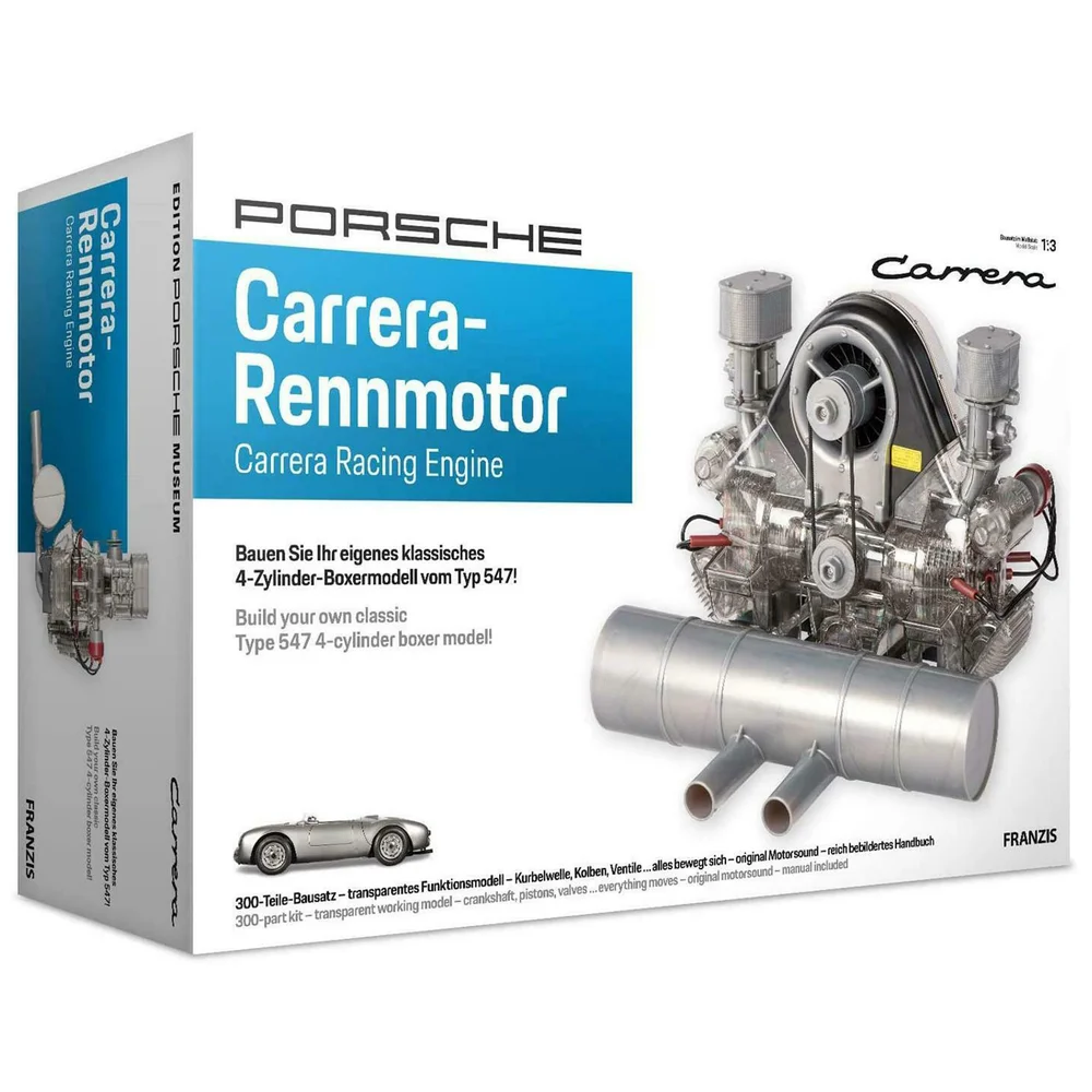 Franzis Officiële Porsche Carrera Racing Motor Model Kit Afbeelding 1