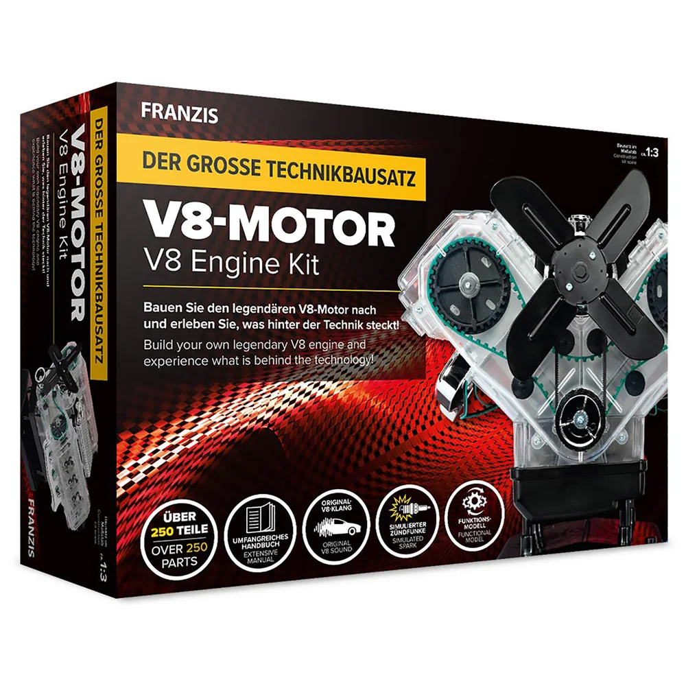 Franzis V8 motor kit Afbeelding 1