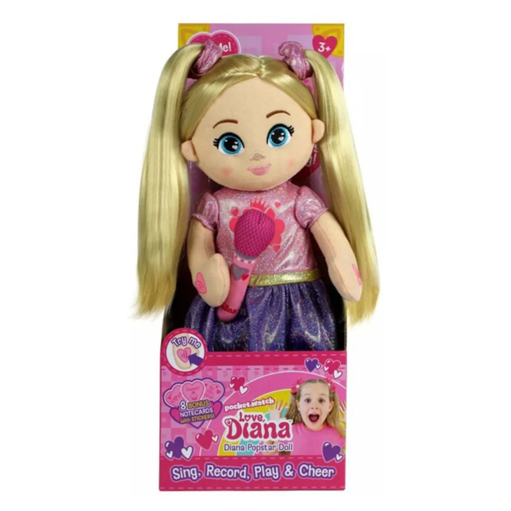 Love Diana Sing and Record Popstar with 3D Microphone and Rooted Hair Afbeelding 1