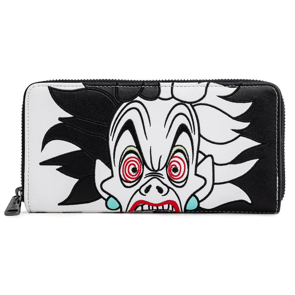 Loungefly Disney Villains Cruella De Vil Spots Cosplay Zip Around Wallet Afbeelding 1