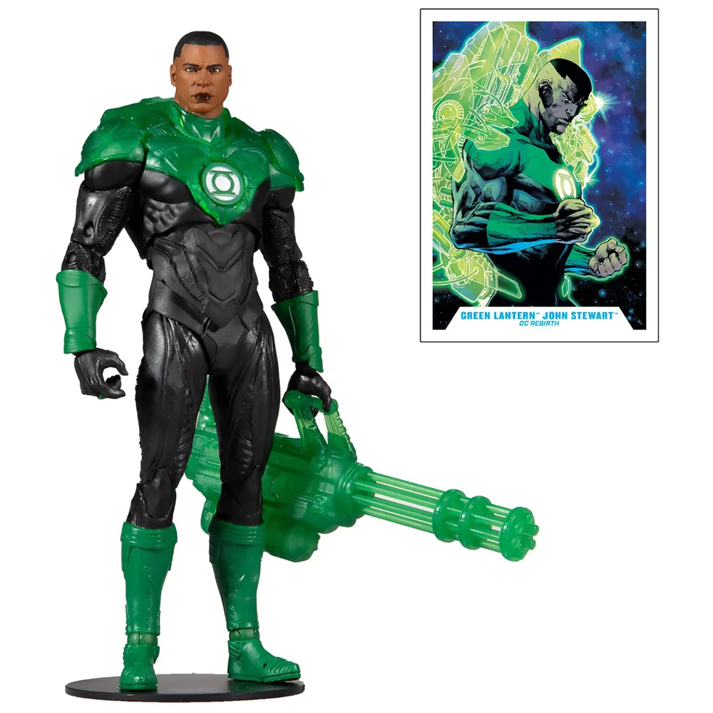 McFarlane DC Multiverse 7 Inch Modern Comic Green Lantern (John Stewart) Action Figure Afbeelding 1