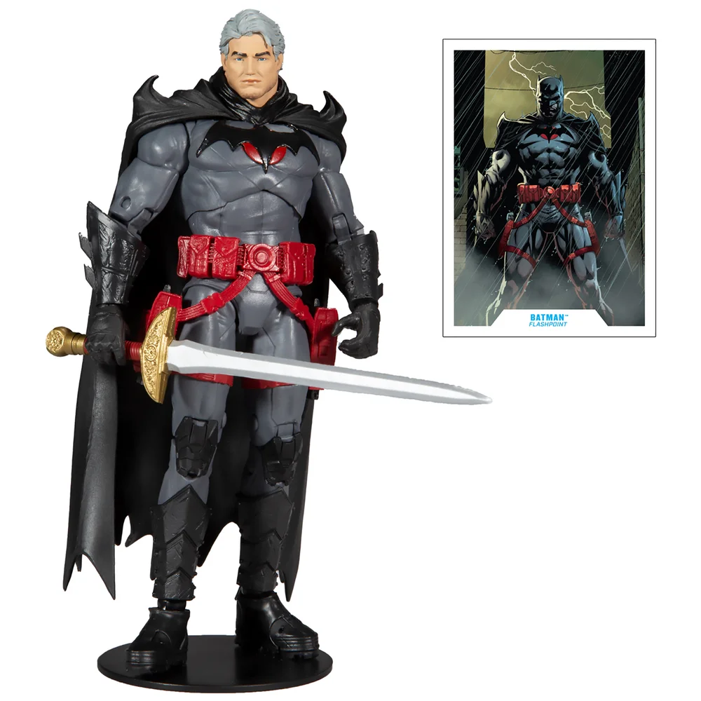 McFarlane DC Multiverse 7 Inch Thomas Wayne Flashpoint Batman Action Figure Afbeelding 1