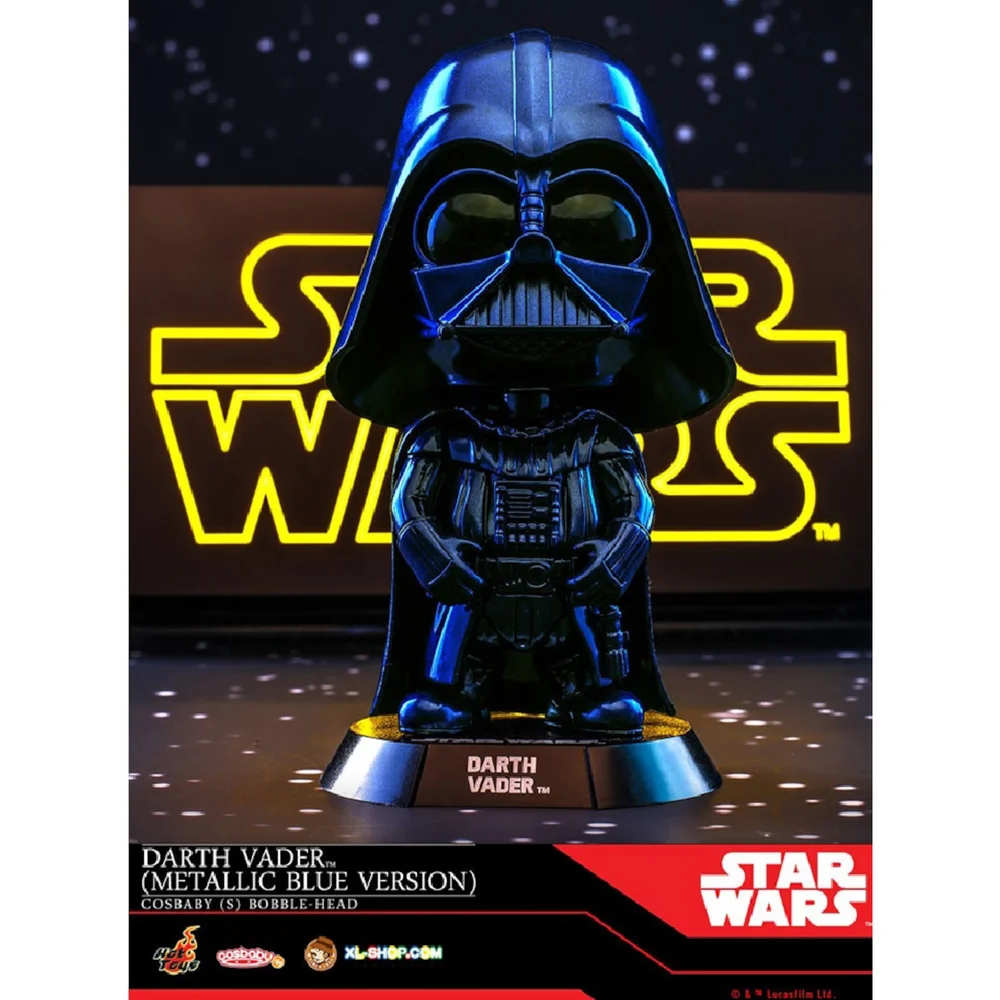 Hot Toys Cosbaby - Star Wars (Maat S) - Darth Vader (Blauw Metallic Versie) Afbeelding 1