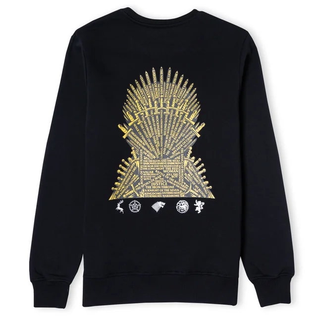Game of Thrones Win Or Die Unisex Sweatshirt - Zwart