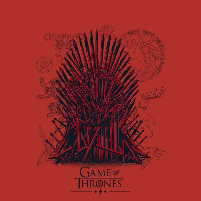 Game of Thrones The Iron Throne Men's T-Shirt - Rood