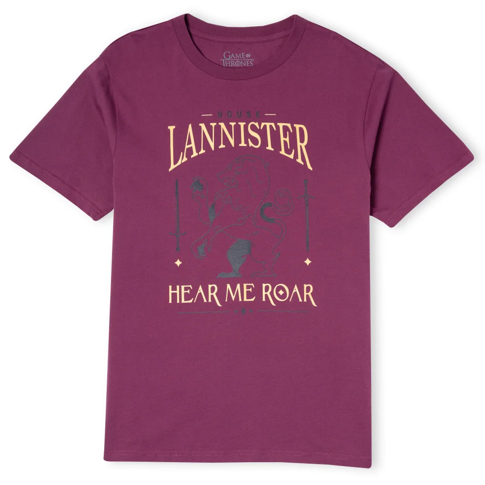 Game of Thrones House Lannister Men's T-Shirt - Bordeaux - S Afbeelding 1