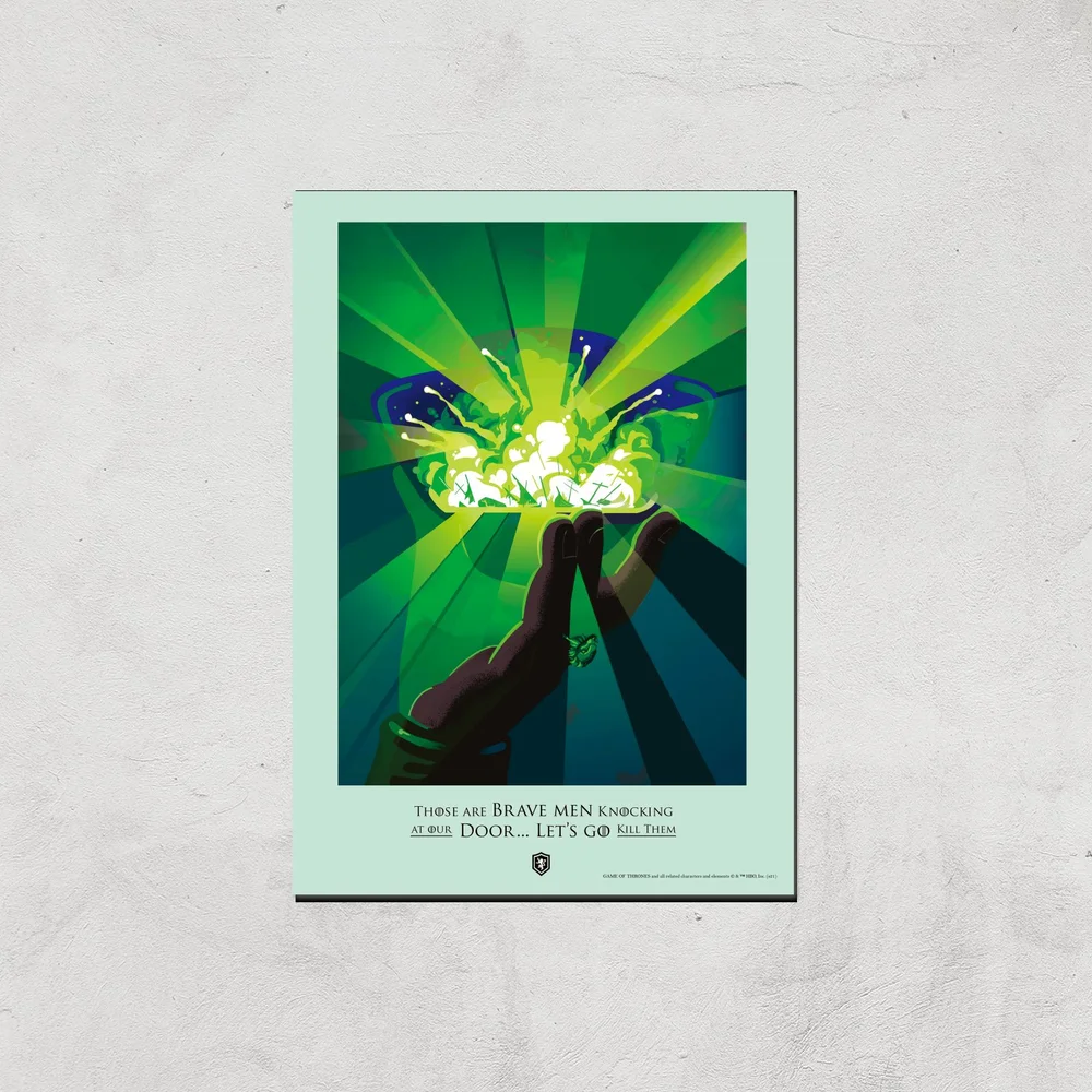Game of Thrones Brave Men Giclee Art Print - A4 - Print Only Afbeelding 1