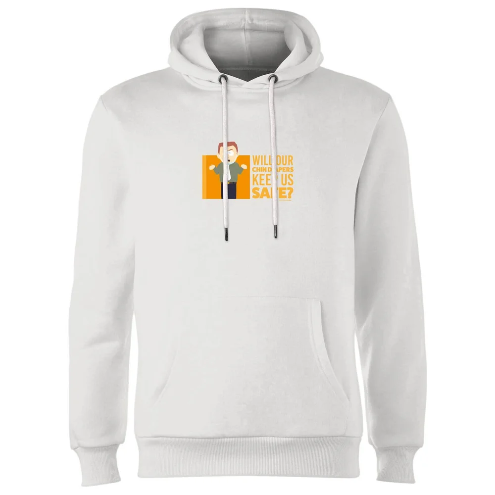 South Park Chin Diapers Unisex Hoodie - White - S Afbeelding 1