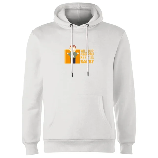 South Park Chin Diapers Unisex Hoodie - White