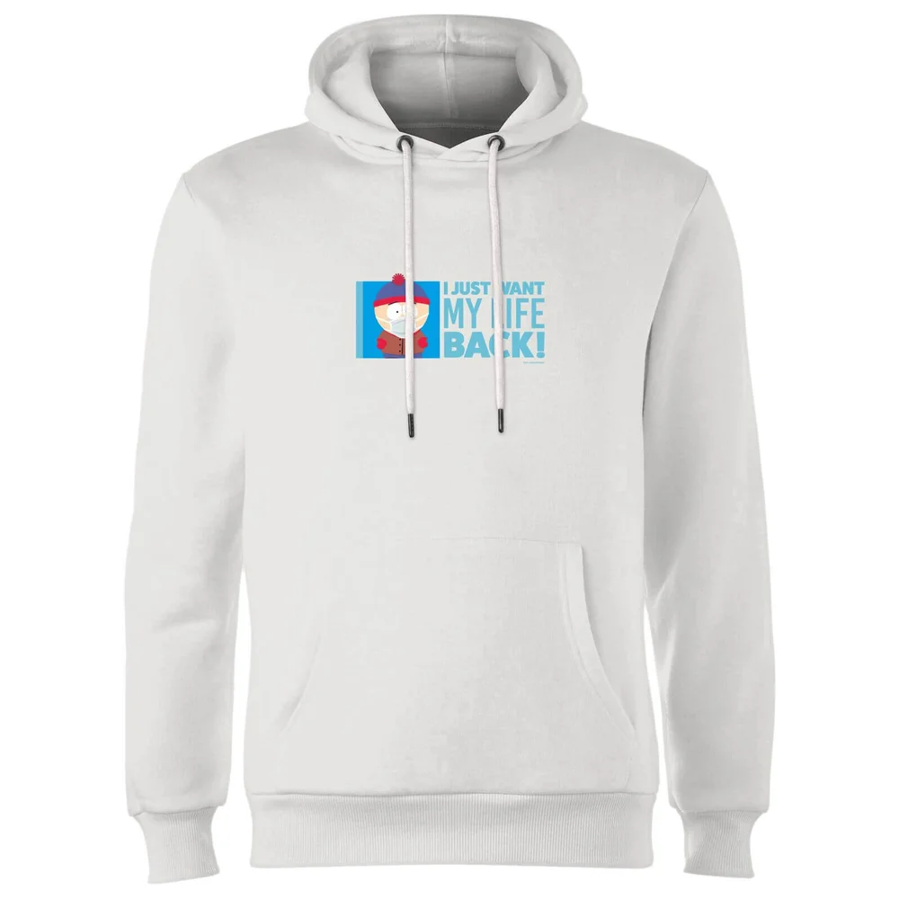South Park I Just Want My Life Back Unisex Hoodie - White - S Afbeelding 1