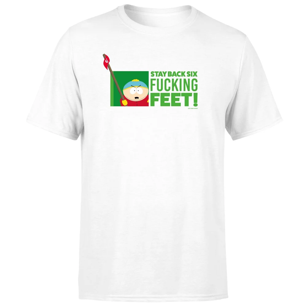 South Park Cartman Six Feet Men's T-Shirt - White - S Afbeelding 1