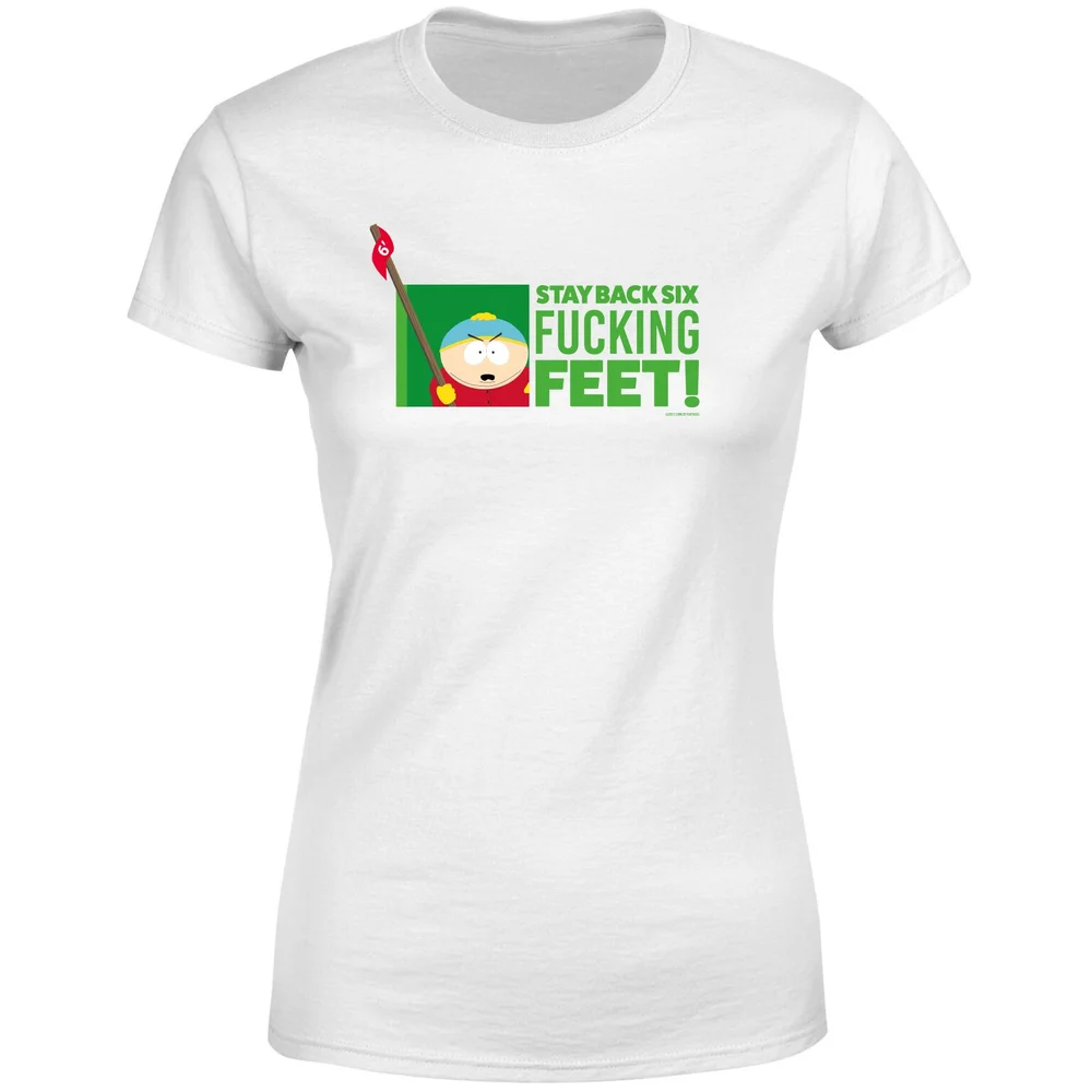 South Park Cartman Six Feet Women's T-Shirt - White - XS Afbeelding 1