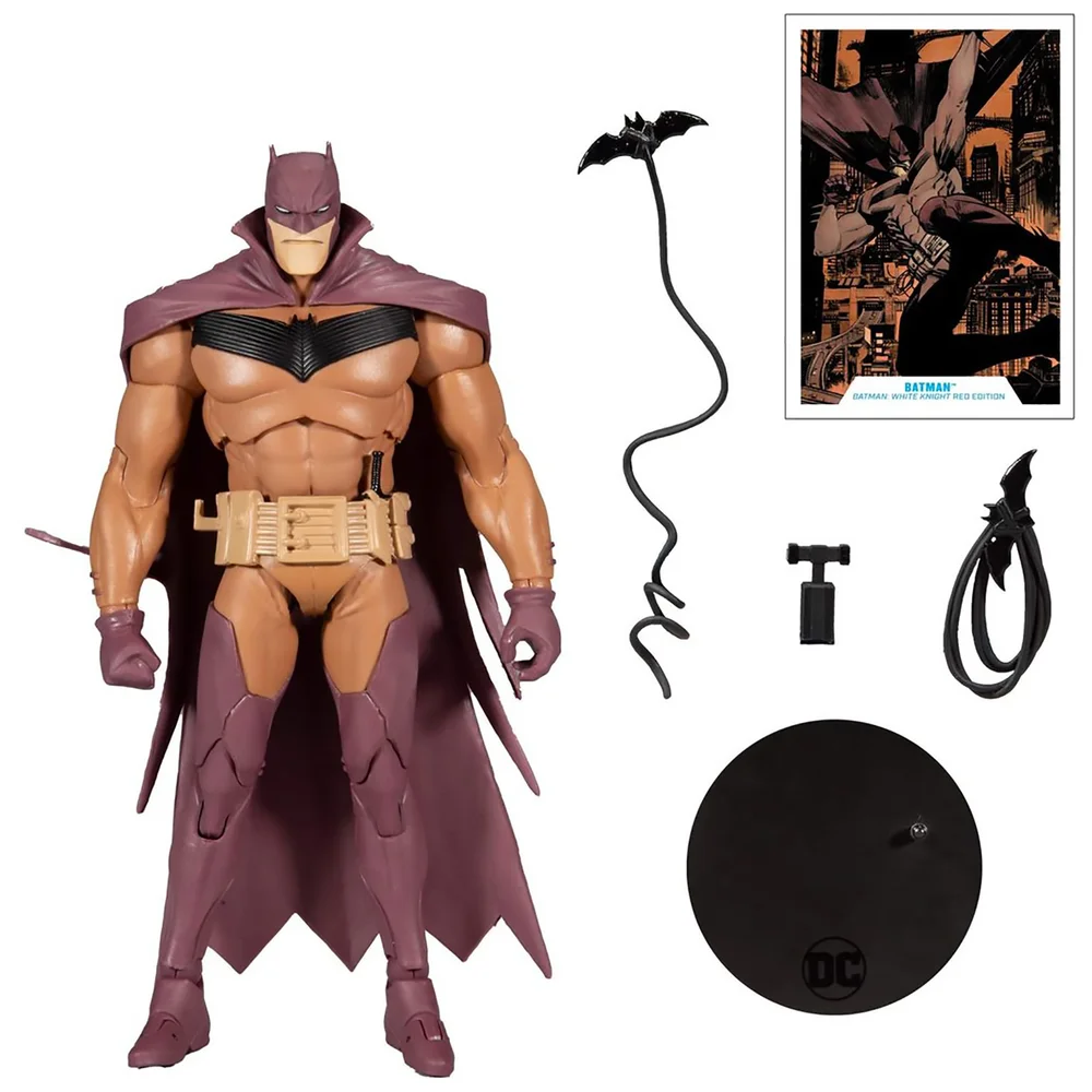 McFarlane DC Multiverse 7" - White Knight - Batman (Red Variant) Action Figure Afbeelding 1