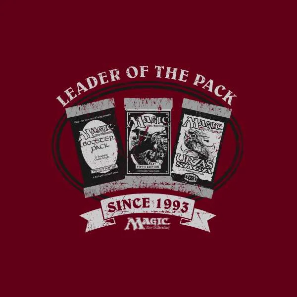 Magic the Gathering Leader Of The Pack Men's T-Shirt - Bordeaux