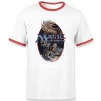 Magic the Gathering Est. 1993 Unisex Ringer T-Shirt - Wit / Rood