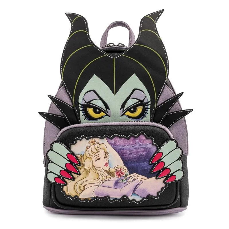 Loungefly Disney Villains Scene Maleficent Sleeping Beauty Mini Backpack Afbeelding 1