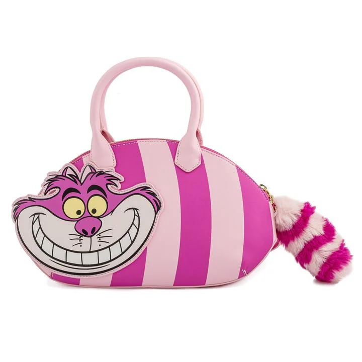 Loungefly Disney Alice In Wonderland Cheshire Cat Applique Cross Body Bag Afbeelding 1