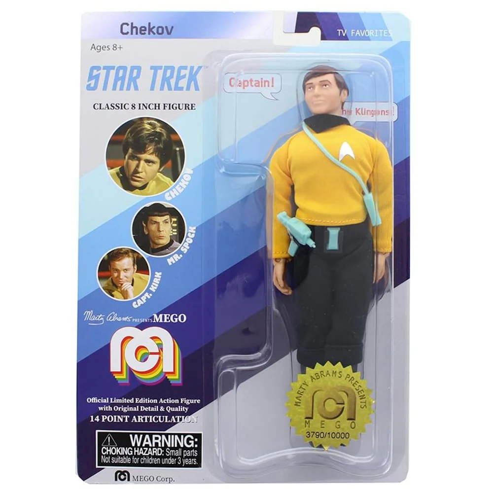 Mego 8" Figure - Star Trek Chekov Original Series Afbeelding 1