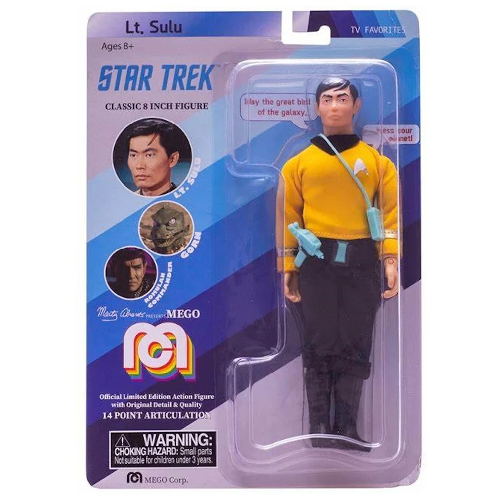 Mego 8" Figure - Star Trek Sulu Original Series Afbeelding 1