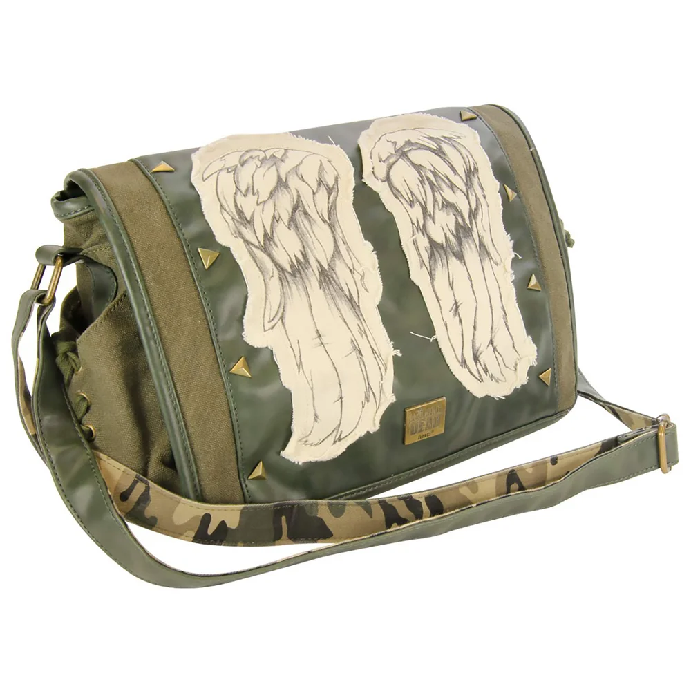 Coop Walking Dead Daryl Wings Messenger Tas Fatique Groen Afbeelding 1
