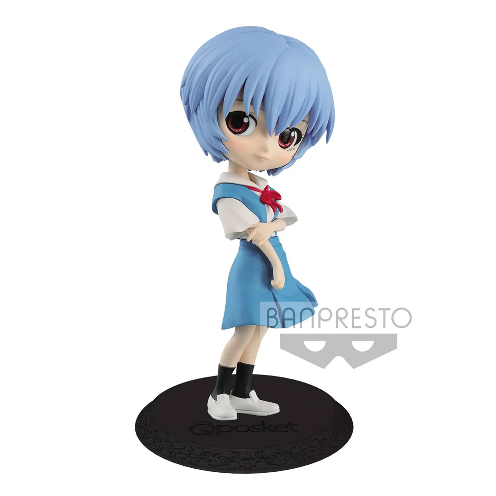 Bandai Q Posket Rei Ayanami Blauwe Versie Figuur Afbeelding 1