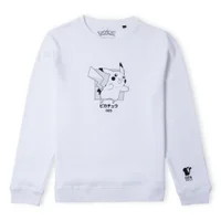 Pokémon Pikachu Jump Unisex Sweatshirt - White
