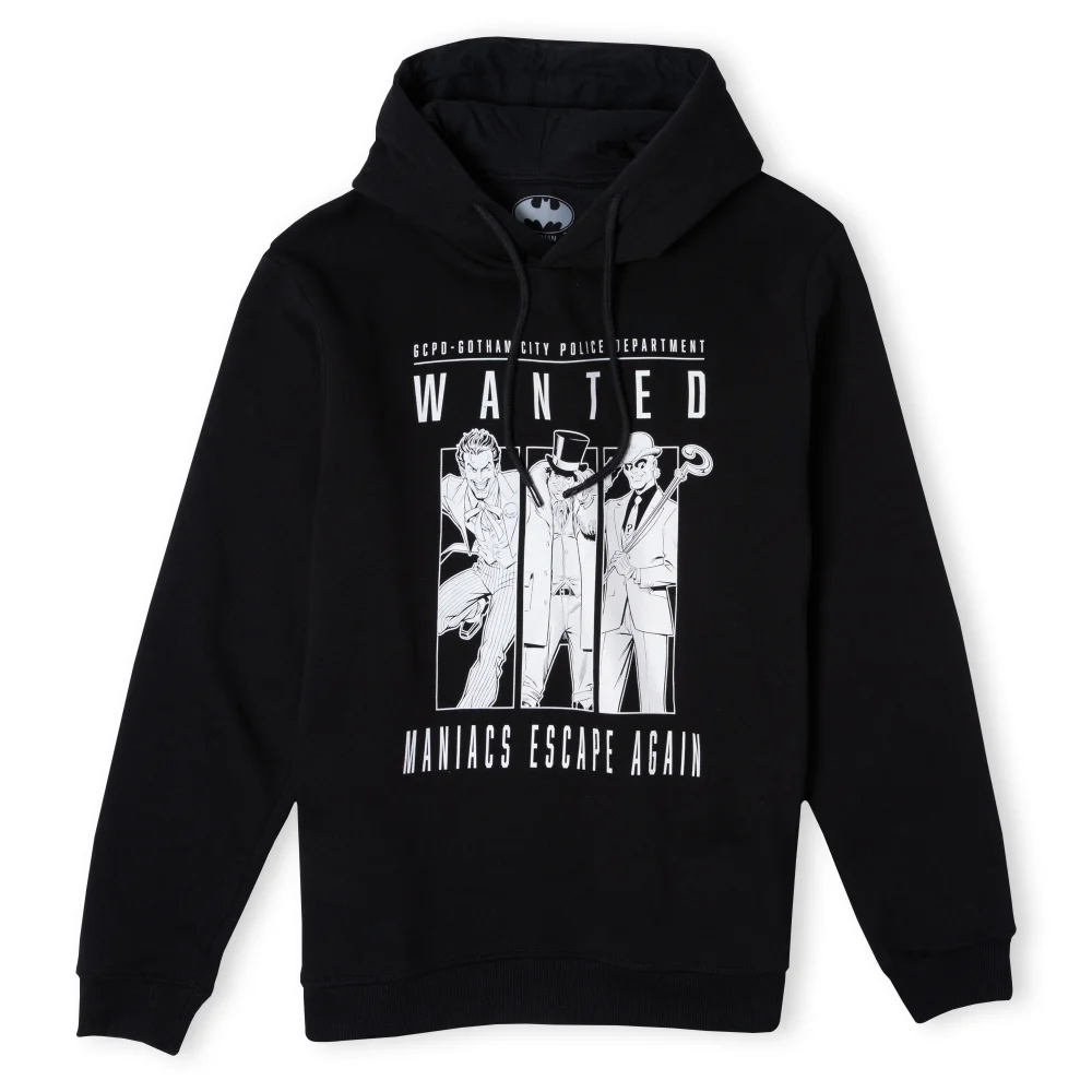 Batman Villains Gotham's Most Wanted Hoodie - Zwart - S Afbeelding 1