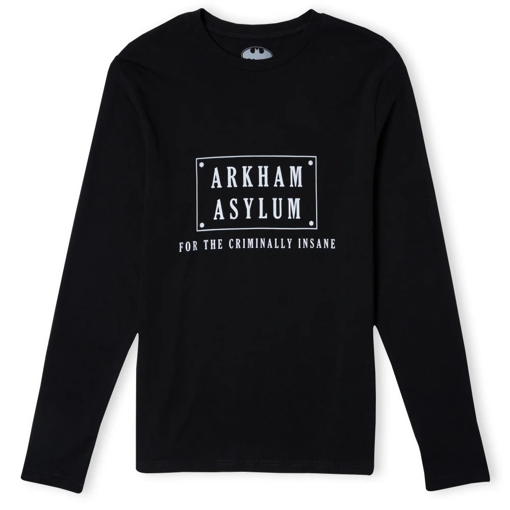 Batman Villains Arkham Asylum Unisex Long Sleeve T-Shirt - Zwart - XS Afbeelding 1