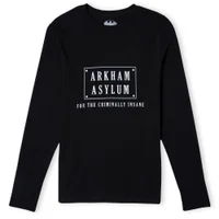 Batman Villains Arkham Asylum Unisex Long Sleeve T-Shirt - Zwart