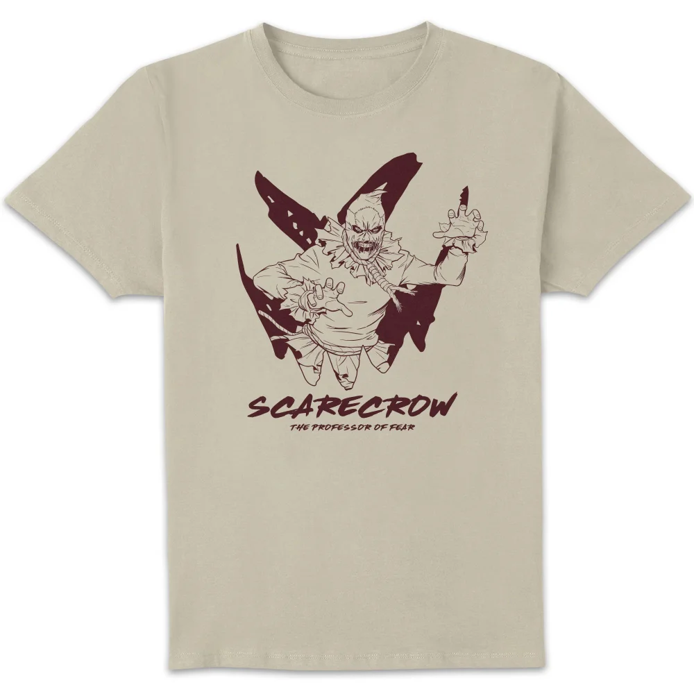 Batman Villains Scarecrow Unisex T-Shirt - Wit Vintage Wash - S Afbeelding 1