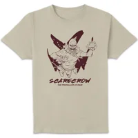 Batman Villains Scarecrow Unisex T-Shirt - Wit Vintage Wash - undefined undefined