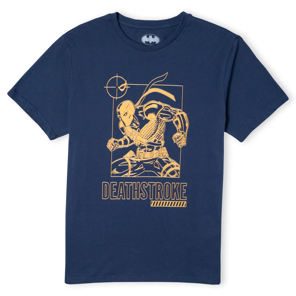 Batman Villains Deathstroke Men's T-Shirt - Navy - S Afbeelding 1
