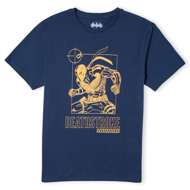 Batman Villains Deathstroke Men's T-Shirt - Navy