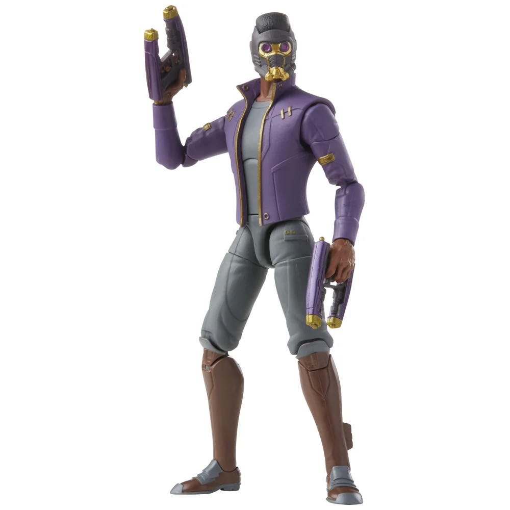 Hasbro Marvel Legends Series T'Challa Star-Lord What If Action Figure and Build-a-Figure Parts Afbeelding 1
