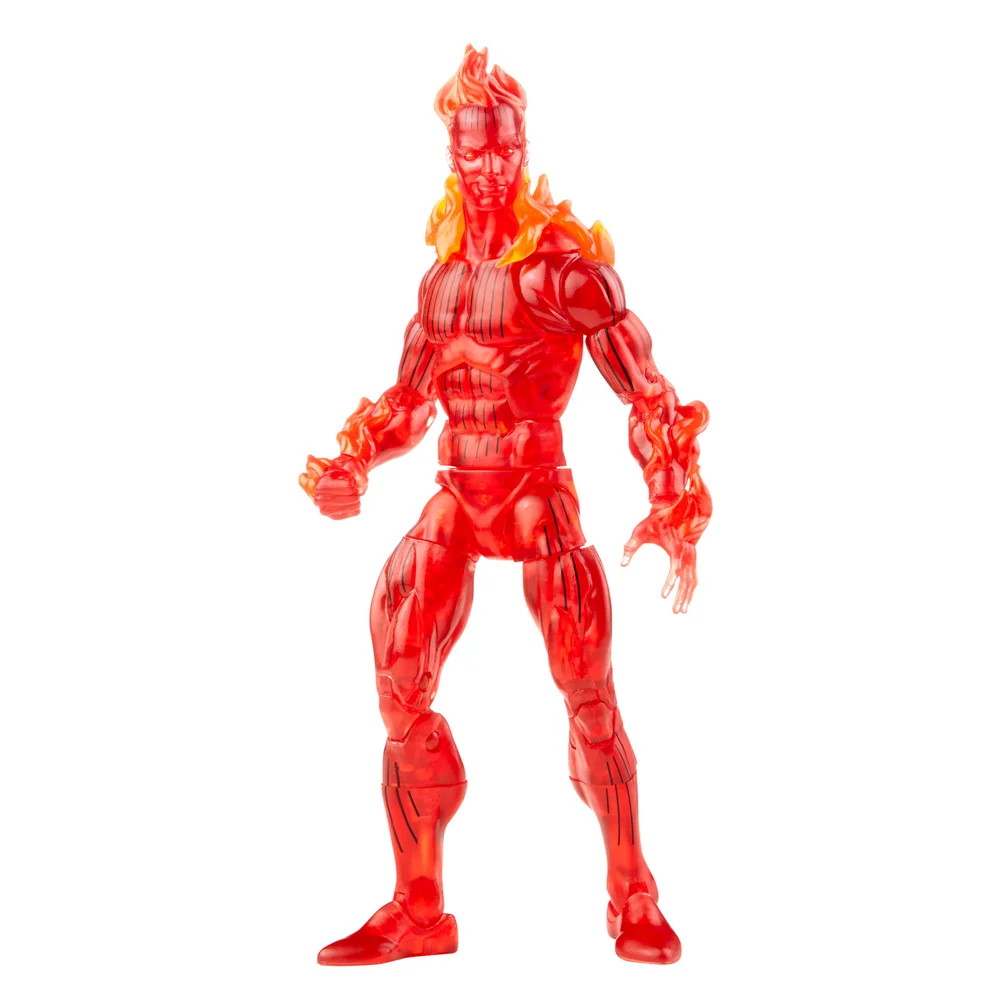 Hasbro Marvel Legends Series Retro Fantastic Four The Human Torch Action Figure Afbeelding 1