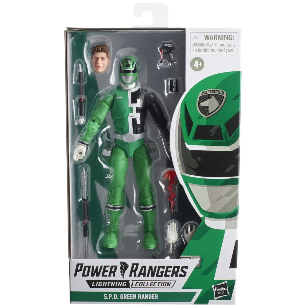Hasbro Power Rangers Lightning Collectie S.P.D. Green Ranger Figuur Afbeelding 1