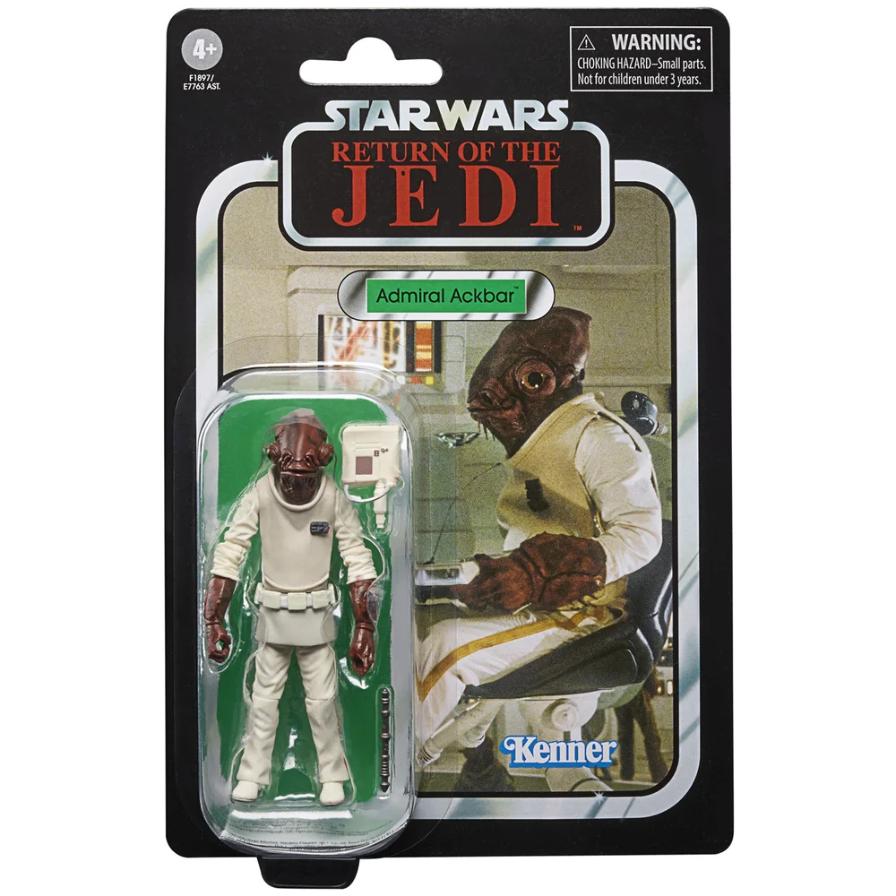 Hasbro Star Wars The Vintage Collection Return of the Jedi Admiraal Ackbar Actiefiguur Afbeelding 1