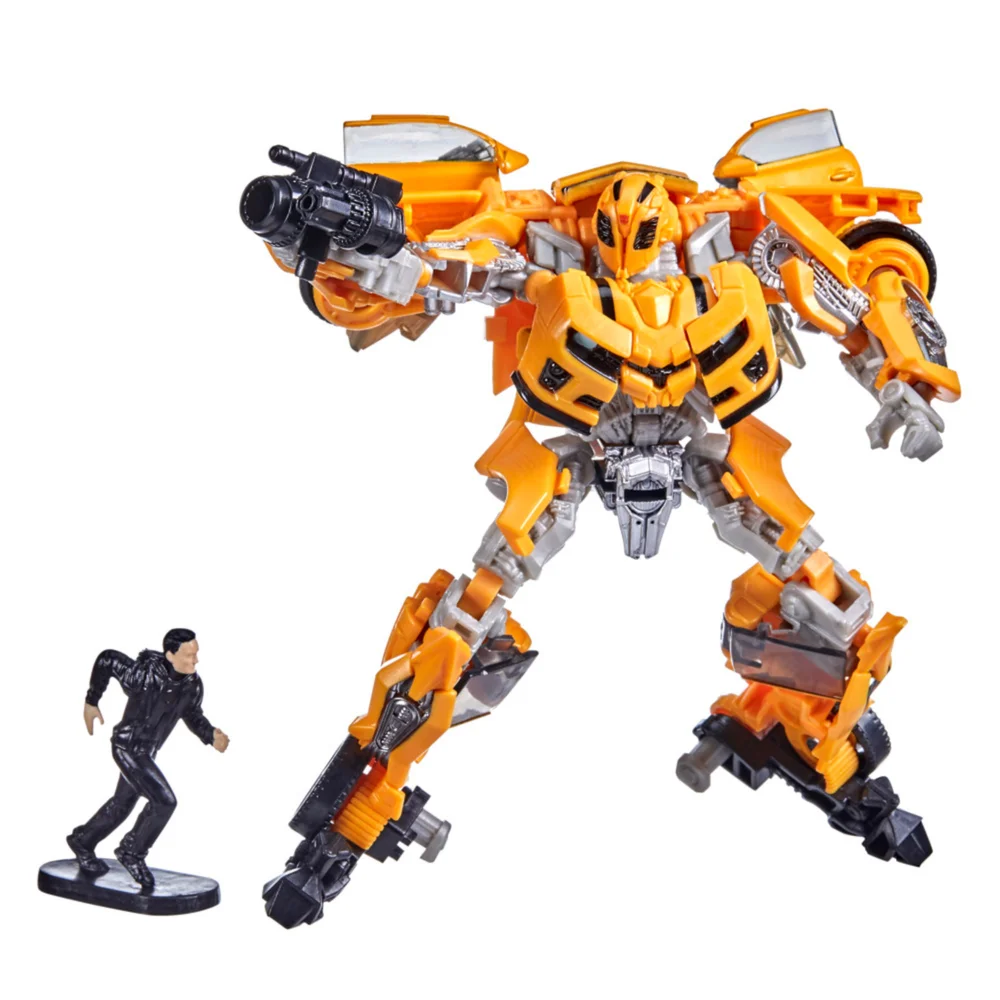Hasbro Transformers Studio Series 74 Deluxe Class Transformers: Revenge of the Fallen Action Figure Bumblebee & Sam Witwicky Afbeelding 1