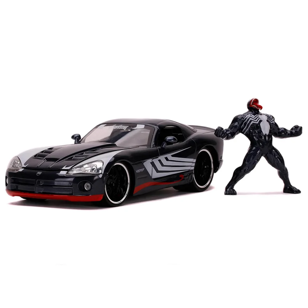 Jada Toys Marvel Venom 2008 Dodge Viper 1:24 Afbeelding 1