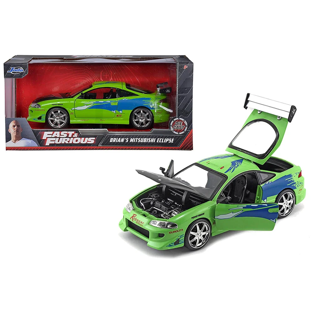 Jada Toys Fast & Furious 1995 Mitsubishi Eclipse 1:24 Afbeelding 1