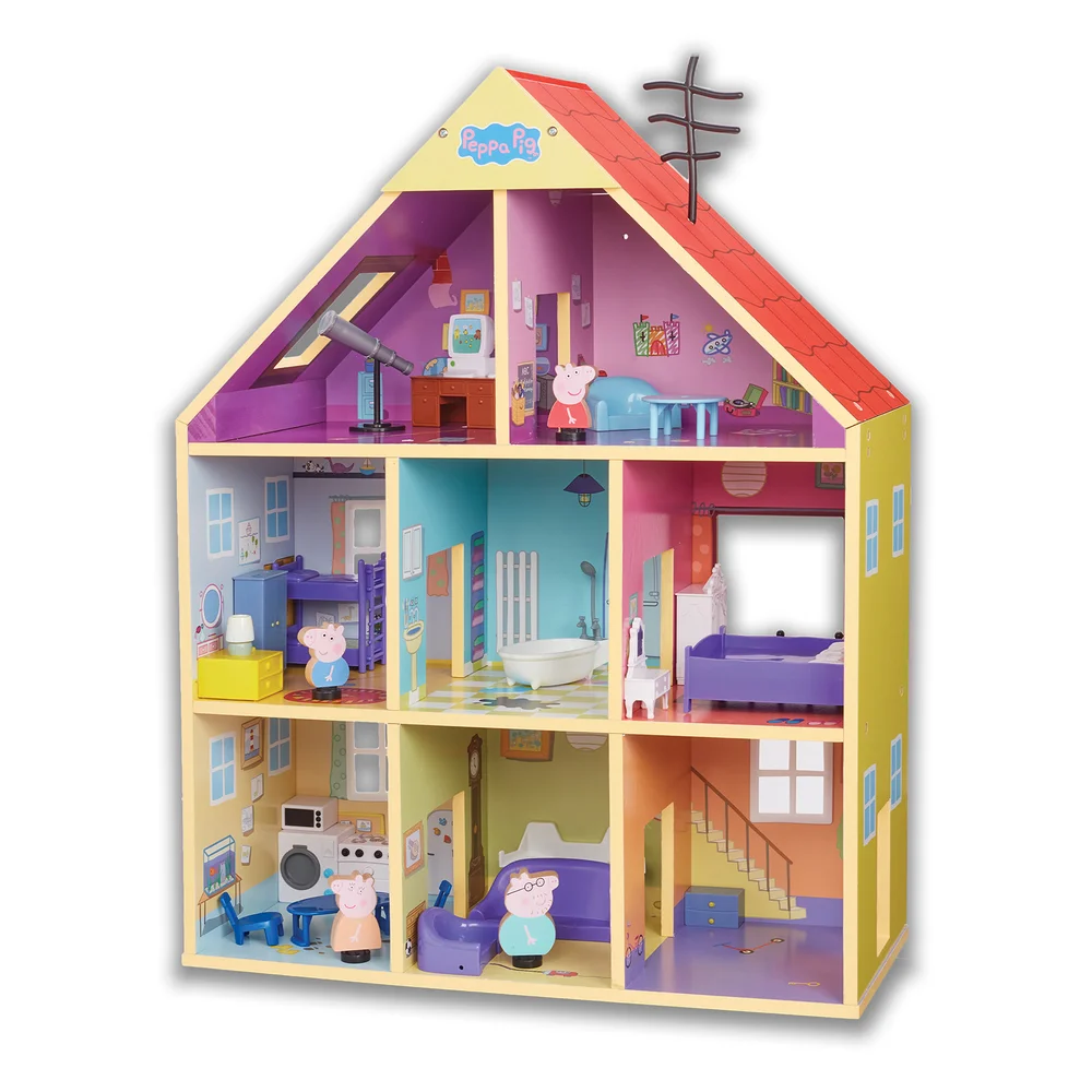 Peppa Pig - Houten Speelhuis Set Afbeelding 1