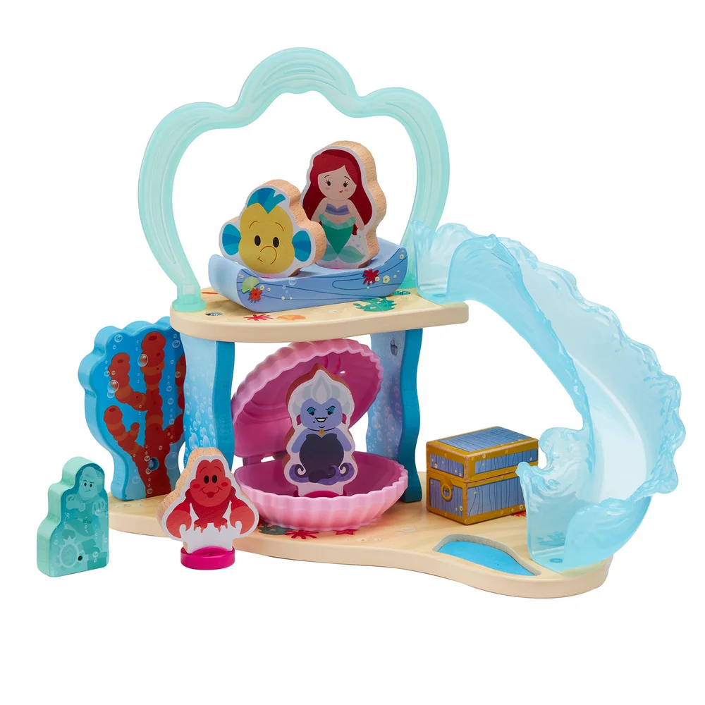 Disney Prinses - Houten Ariël's Onderzeese Grot en Figuren Speelset Afbeelding 1