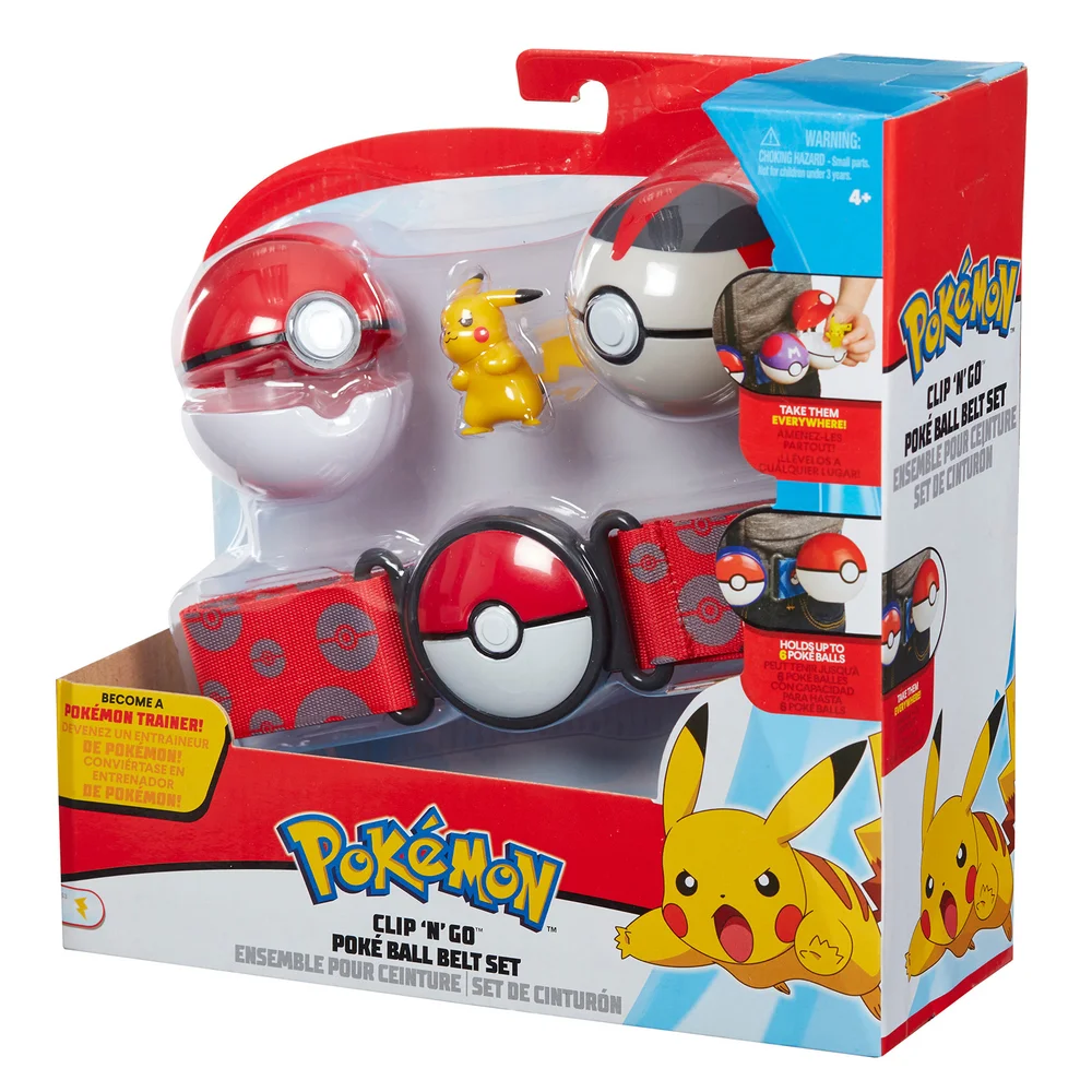 Pokémon Clip 'N' Go Pikachu Poke Ball Riemenset Afbeelding 1