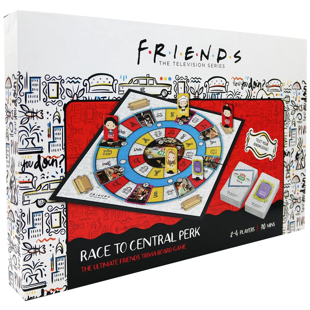 Friends Race to Central Perk Board Game Afbeelding 1