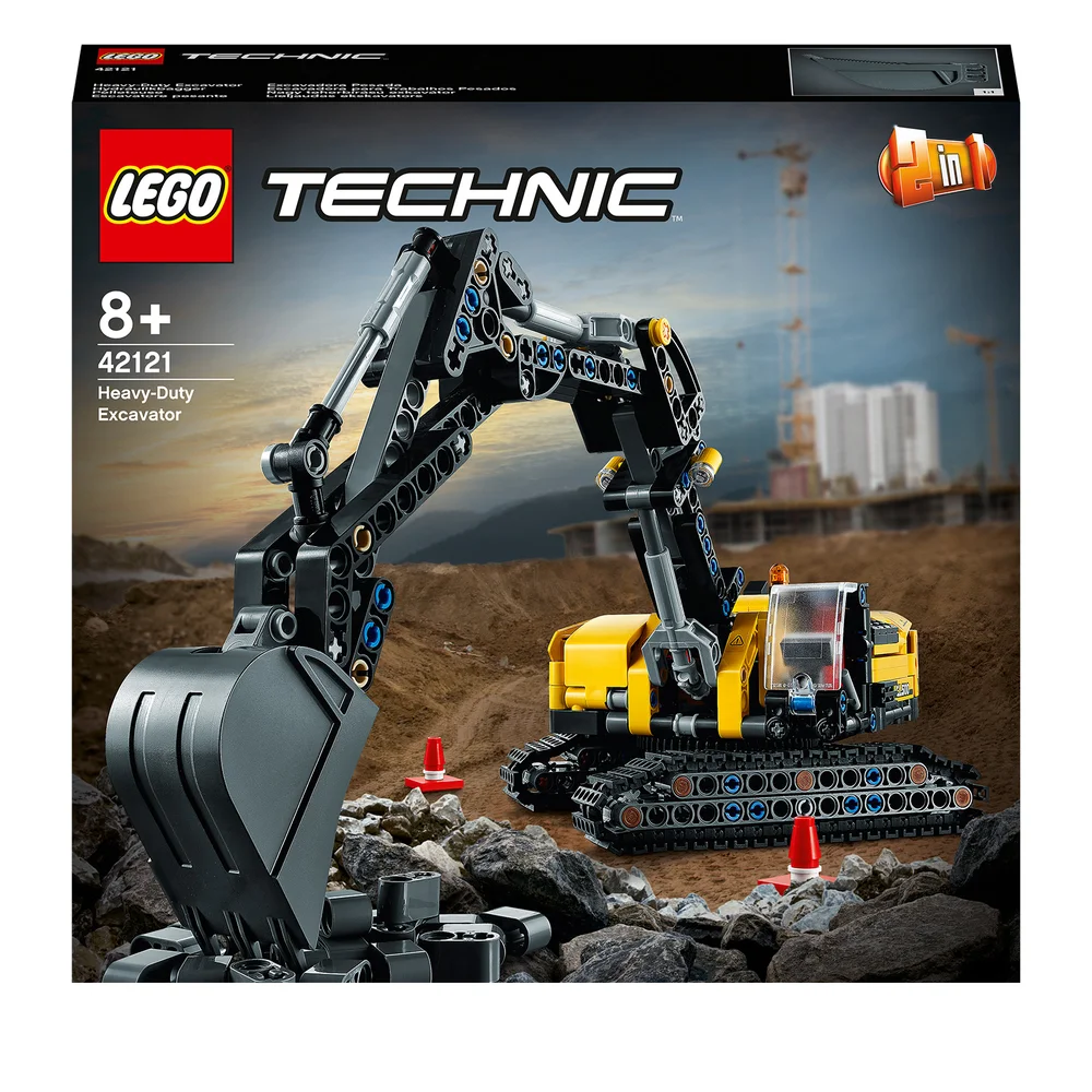 LEGO Technic: Zware Graafmachine 2 in 1 Bouwset (42121) Afbeelding 1