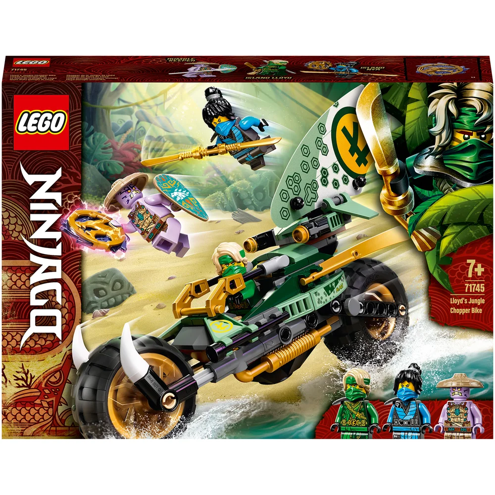 LEGO 71745 NINJAGO Lloyd's Jungle Chopper Motor Bouwset met Motorfiets met Lloyd en Nya Poppetjes voor Kinderen vanaf 7 Jaar Afbeelding 1