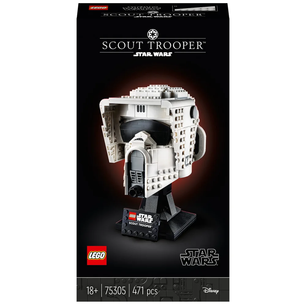LEGO 75305 Star Wars Scout Trooper helm Collectie Opbouwbare modelbouwset, Display Inzamelbare Decoratieset voor Volwassenen Afbeelding 1