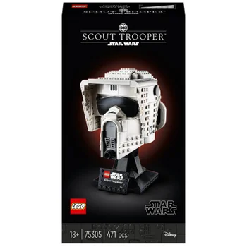 LEGO 75305 Star Wars Scout Trooper helm Collectie Opbouwbare modelbouwset, Display Inzamelbare Decoratieset voor Volwassenen