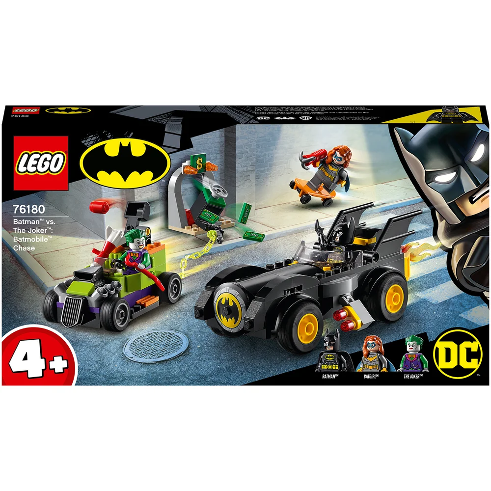 LEGO DC Batman vs. De Joker: Batmobile Achtervolging Speelgoed Auto (76180) Afbeelding 1